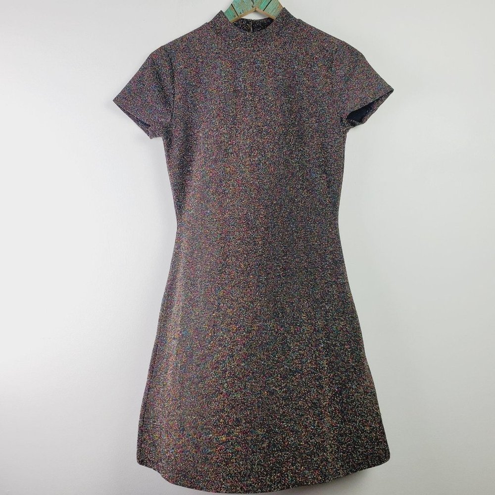 Forever 21 Multi-Color Sparkle Mini Dress Sz S NWT